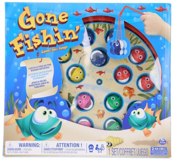 Gone Fishin' with Fish, Poles and Bonus GO FISH Card Game