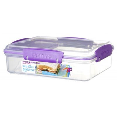 Sistema Snack Attack To Go, 2 Pack - Travel Size Containers with