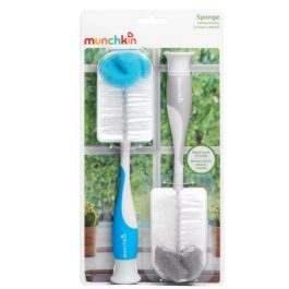 Munchkin Sponge Bottle Brush, 2 Pack, Grey