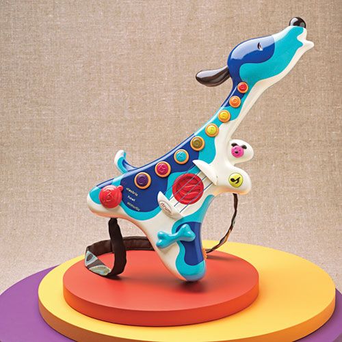 B. Toys Mini Woofer, Toy Guitar