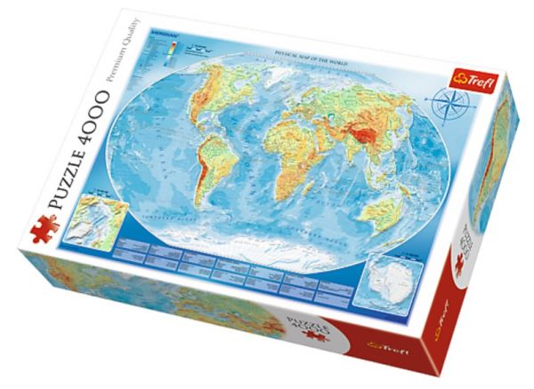 World Map 4000 Pcs