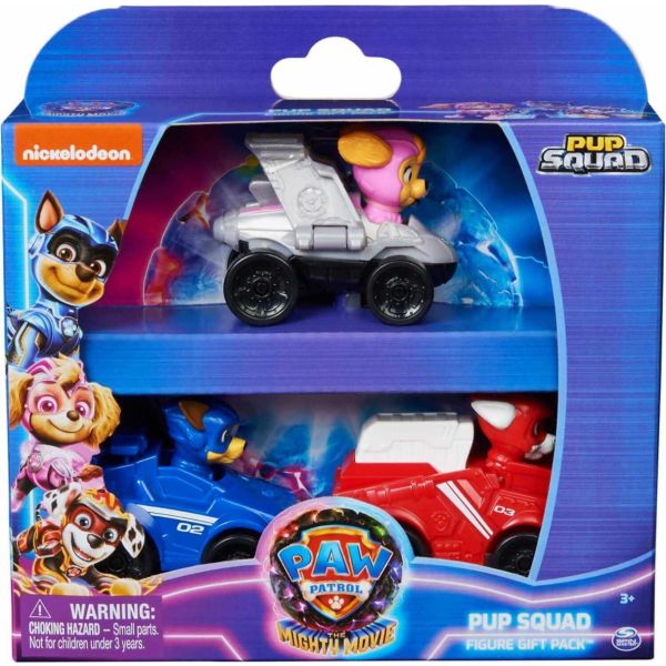 PAW Patrol: The Mighty Movie, 7-Piece Pup Squad Racers Gift Set