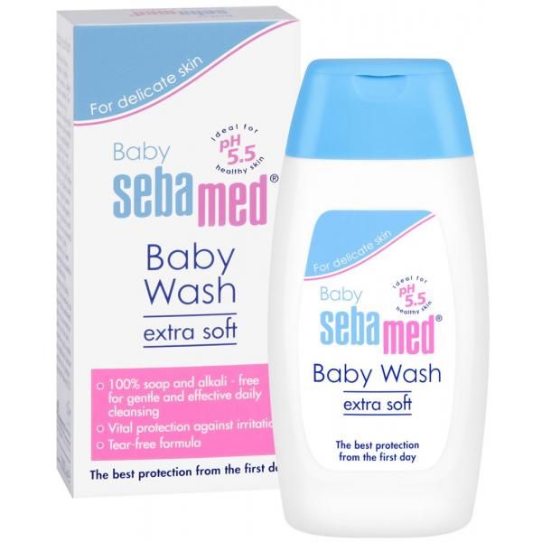 Sebamed Baby Wash Extra Soft Ultra Mild Cleansing Formula 100% Soap Free  (200mL)