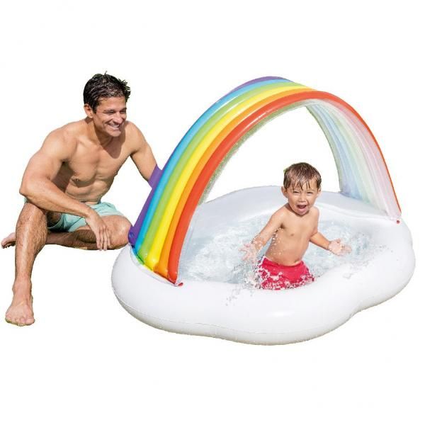 Intex rainbow baby store pool