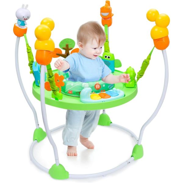 This baby jumping activity center is built with safety in mind