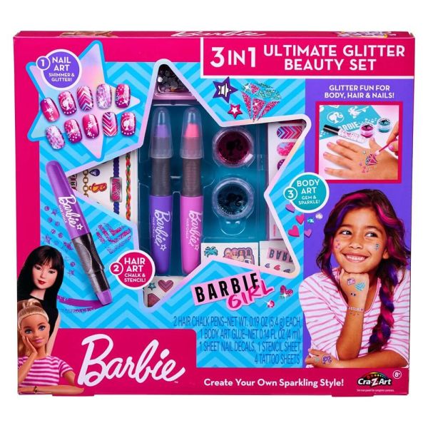 Barbie 3 in 1 Ultimate Glitter Beauty Set From first day of motherhood