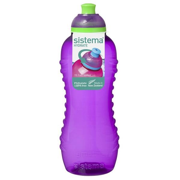 Sistema Twist 'N' Sip Collection Drink Bottle, 15.5 Ounce, Assorted Colors