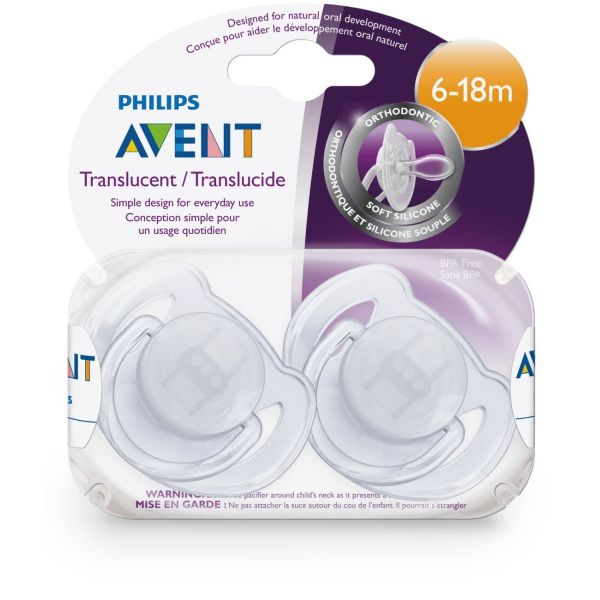 Avent Ultra Air Soothers 6-18 Months Girl/Boy Blue purple