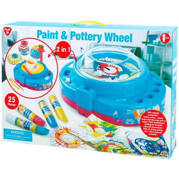 paint and pottery wheel