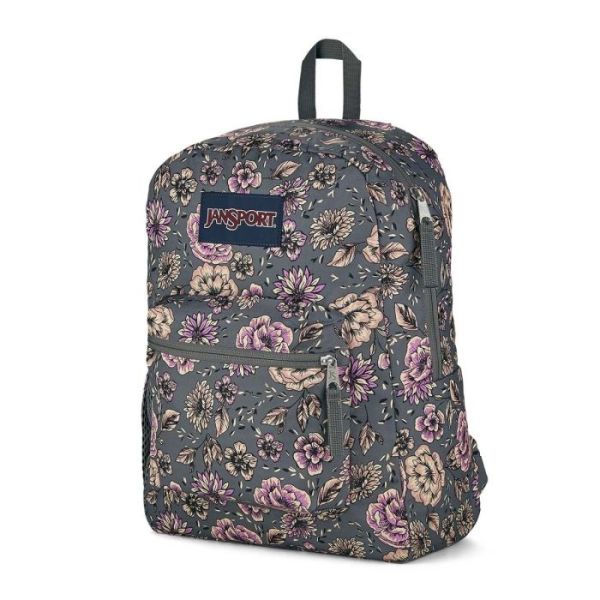 JanSport Cool Student Backpack Boho Floral Graphite Gray From first day of motherhood