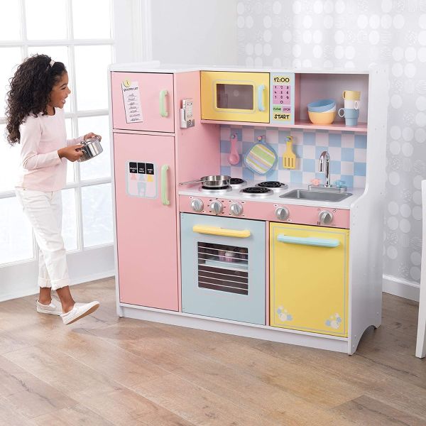 Pastel Large Kitchen From first day of motherhood