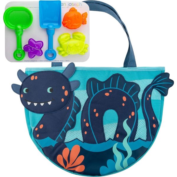Stephen Joseph Beach Tote with Sand Toys Toddler and Baby Beach Toys Travel Friendly Beach Set From first day of motherhood