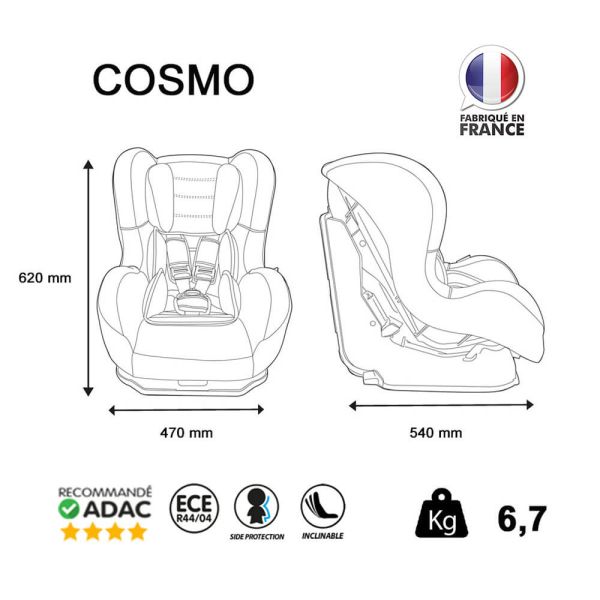 Nania Cosmo SP Racing Red Car Seat 0-18kg