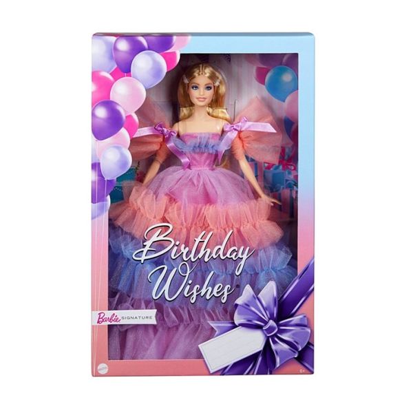 Birthday Barbie Doll (Brunette) Prettiest Present For Your