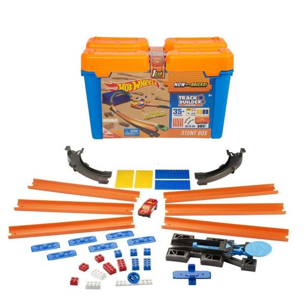 Hot Wheels Track Builder Stunt Box Includes one Hot wheels Car From ...