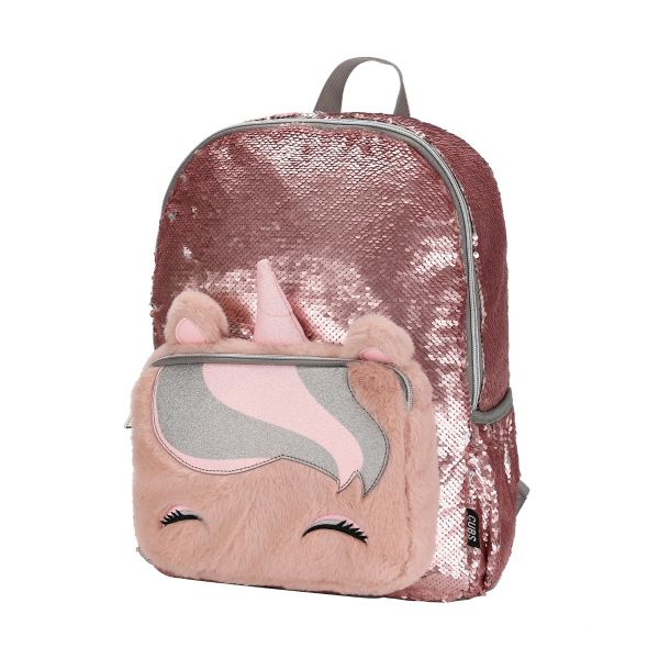 Unicorn initial 2024 flip sequin backpack