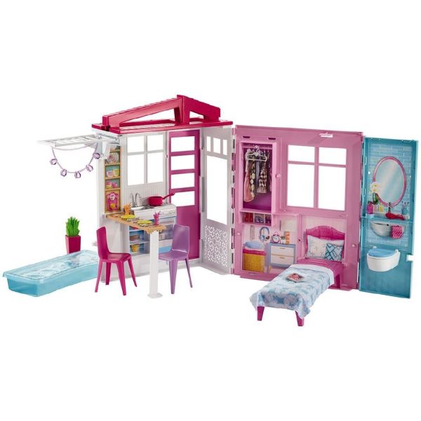 fully furnished barbie doll house