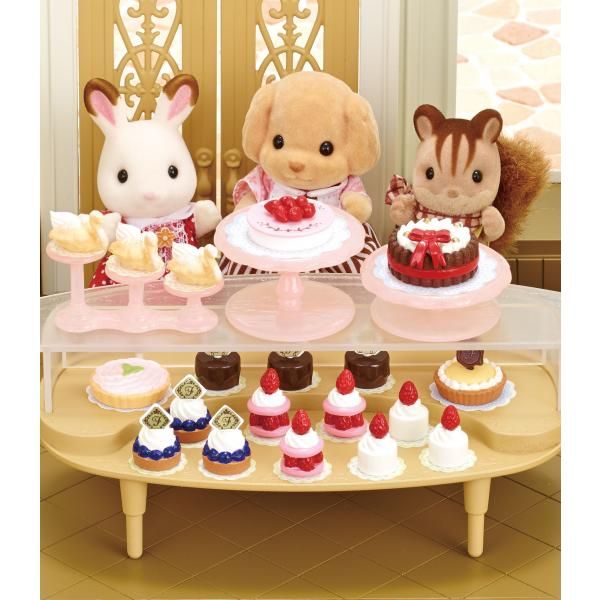 Sylvanian families cake shop set sales