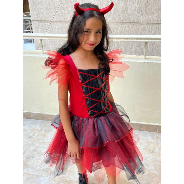 Red Black Devil Dress From first day of motherhood