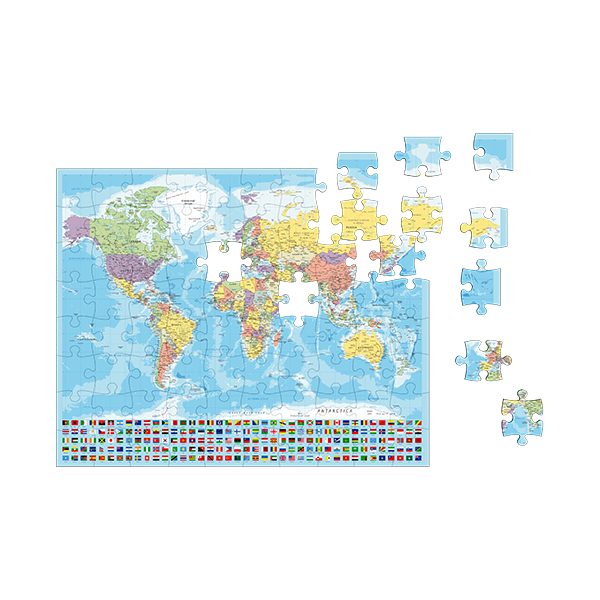 World Map Puzzle From first day of motherhood