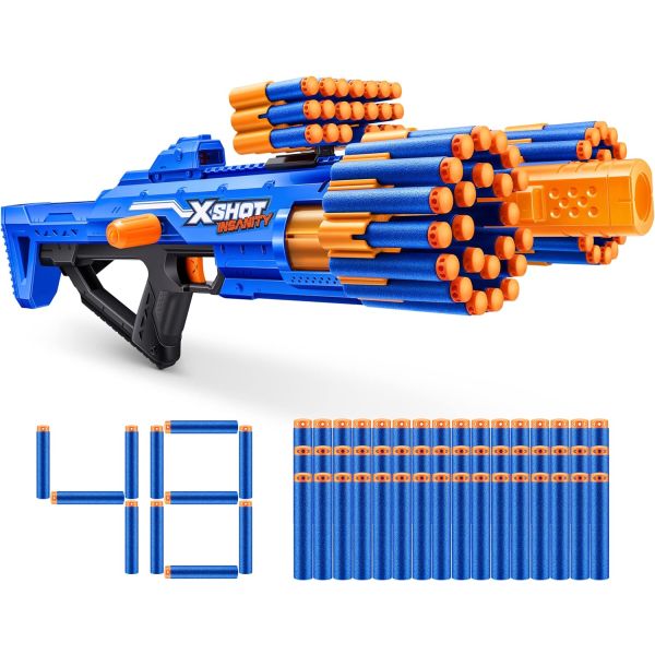 ZURU XSHOT Insanity Berzerko - Toy Blaster - With 48 arrows